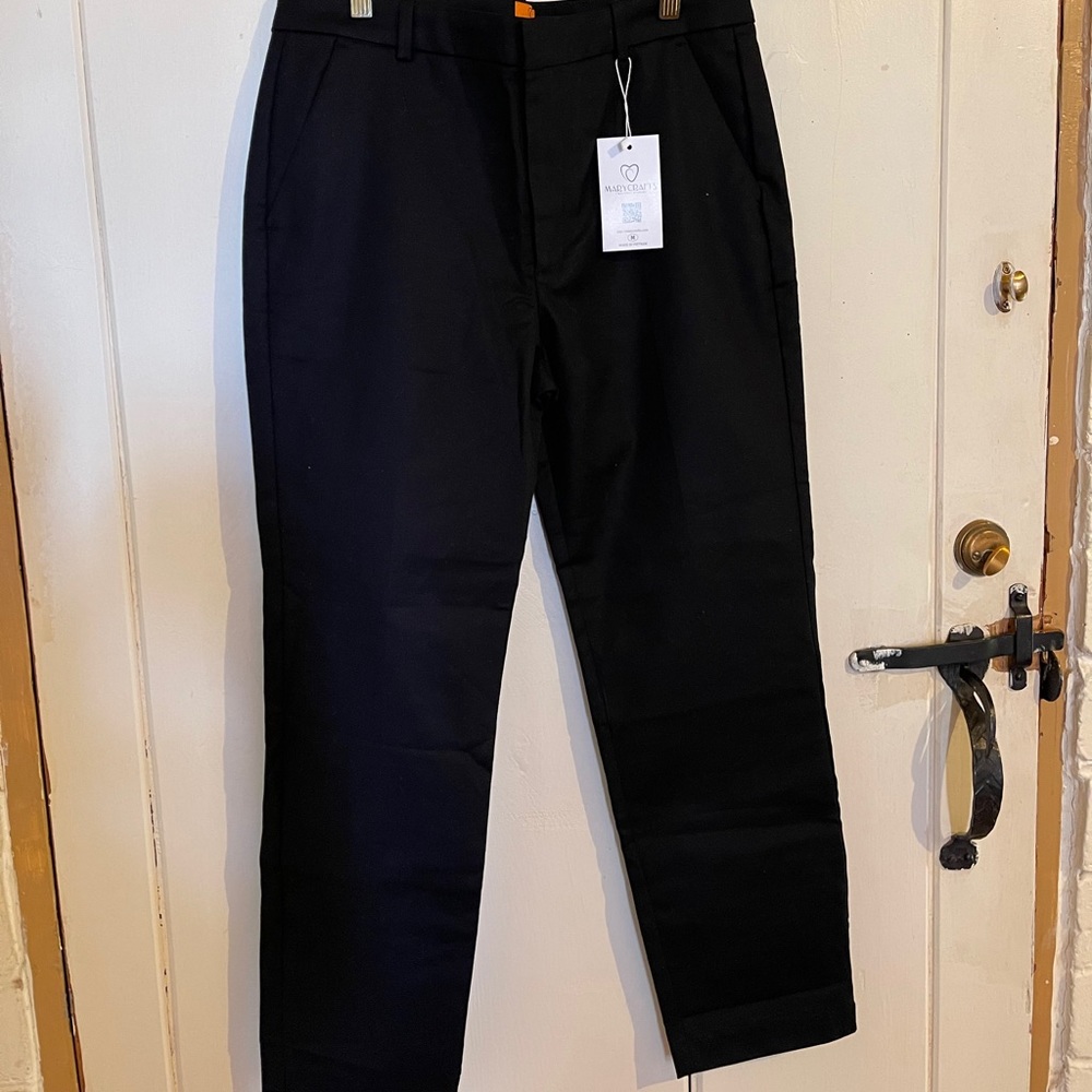 Black Mary Craft Slacks Pants Medium M New Career